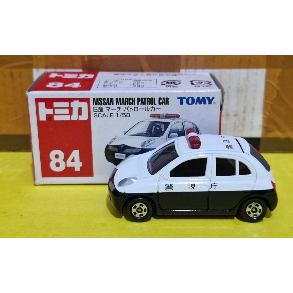 Tomica Tomy Biru 84 NISSAN MARCH PATROL CAR
