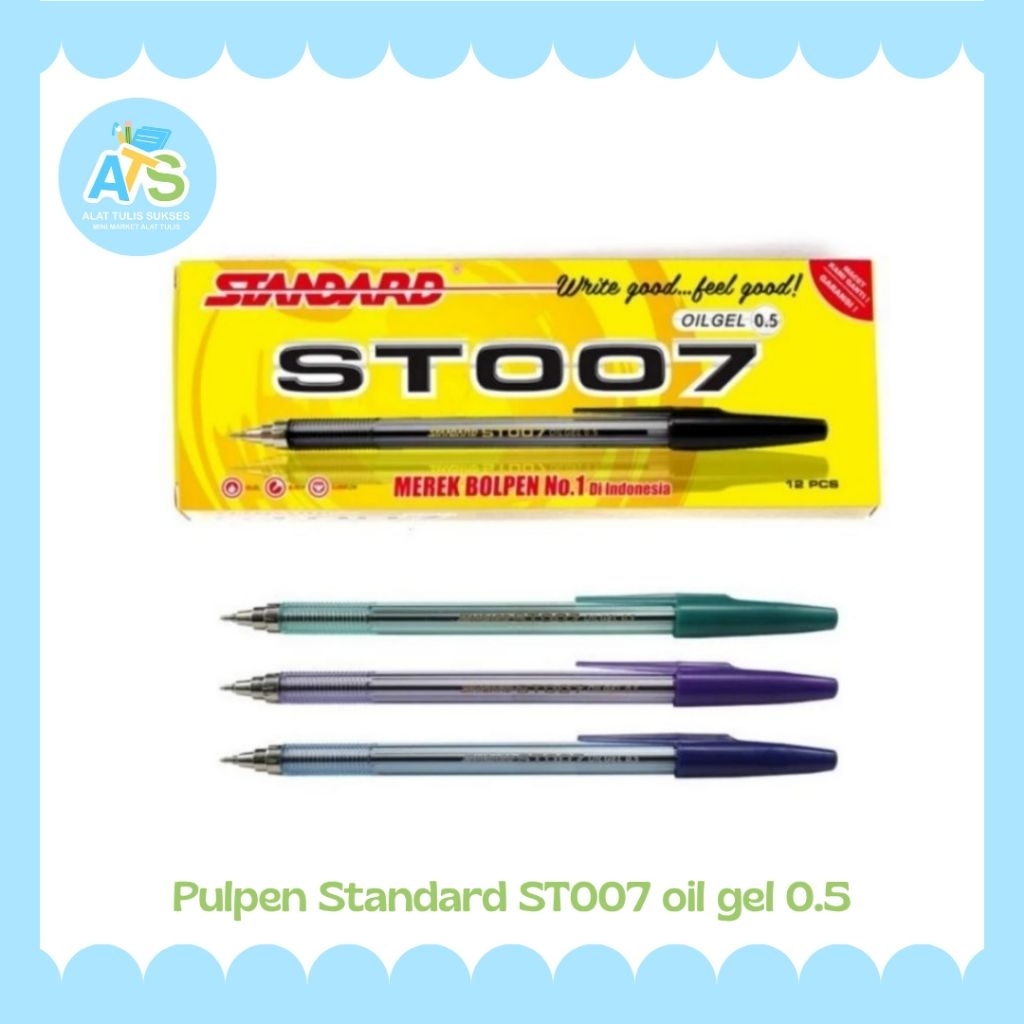 

pulpen standard st007 oil gel 0,5