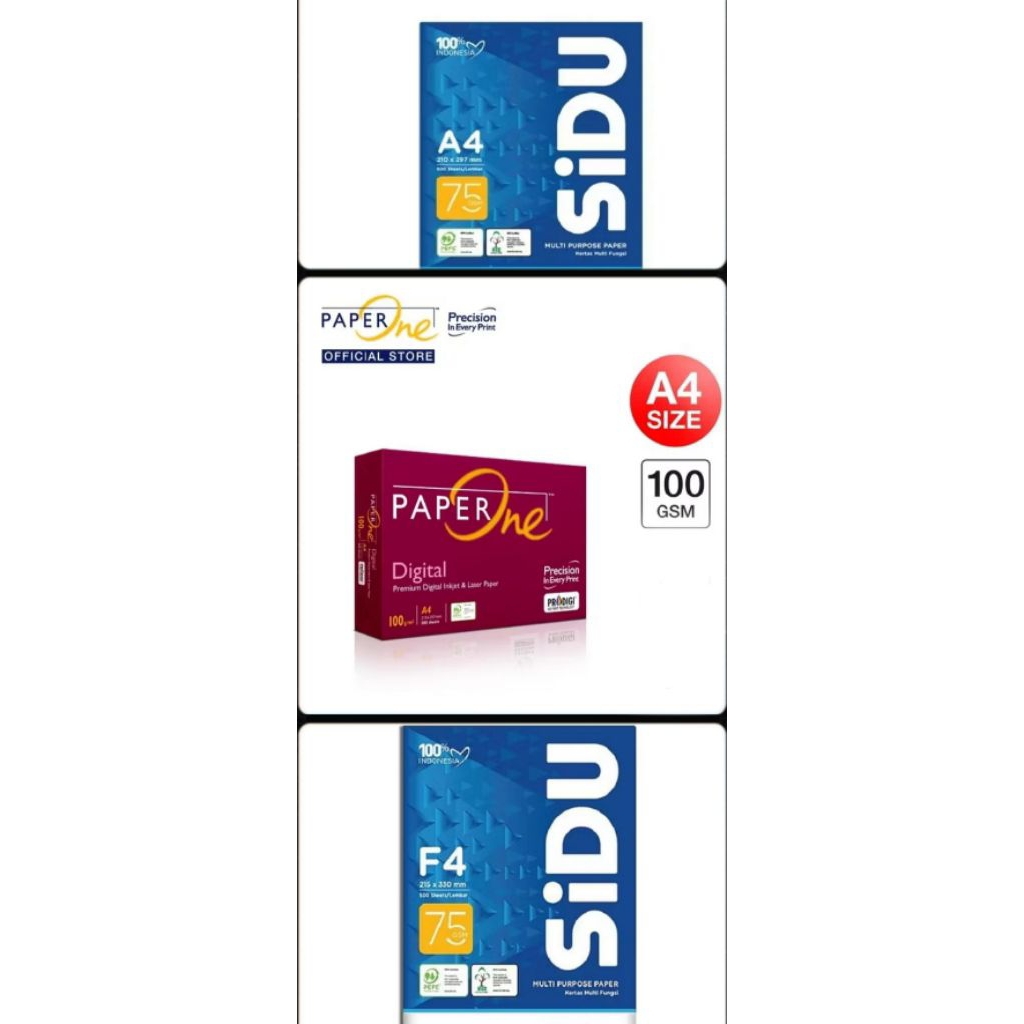 

Kertas HVS A4 & F4 25 Lembar