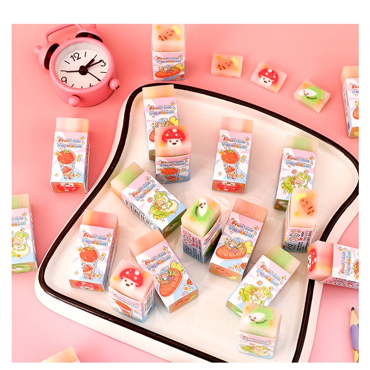 

ATK.SUKSES COD Penghapus Pensil Motif Sayur Lucu / Penghapus Warna Warni / Eraser Candy / Sandwich Eraser / Penghapus Karet