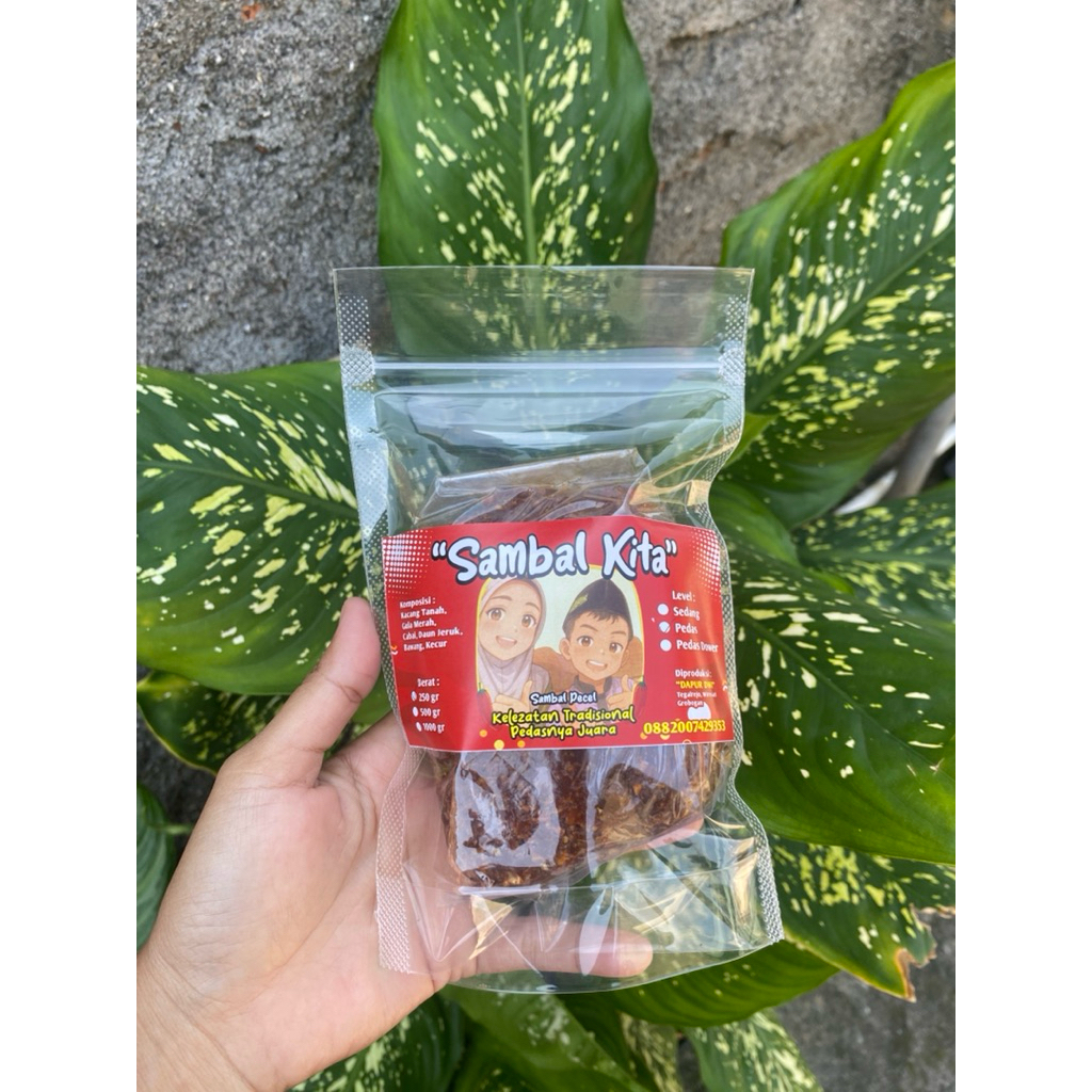 

Sambal Pecel berat 250gr Pedas Asli tanpa bahan Pengawet