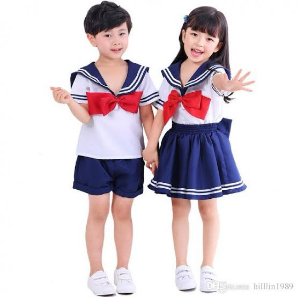 [READY STOCK] Kids uniform (kd002) Seifuku japan korean seragam sekolah anak cosplay