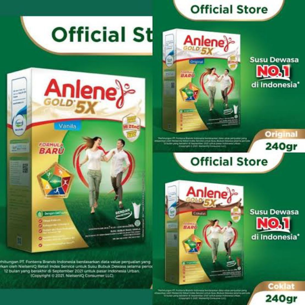 

Anlene Gold 230gr Paket 6Pcs / Anlene Gold 5x Plus All Varian Menjaga Kesehatan Tulang Dewasa