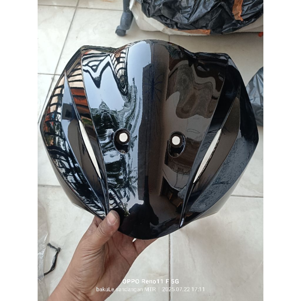 tameng Honda Revo absolut new 2012 2013 original ahm warna hitam 64500 kww A80