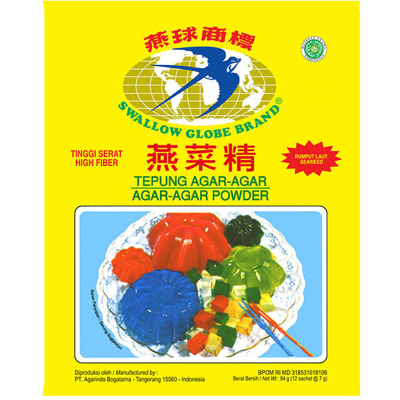 

Swallow Globe Tepung Agar-Agar Plain 7 g