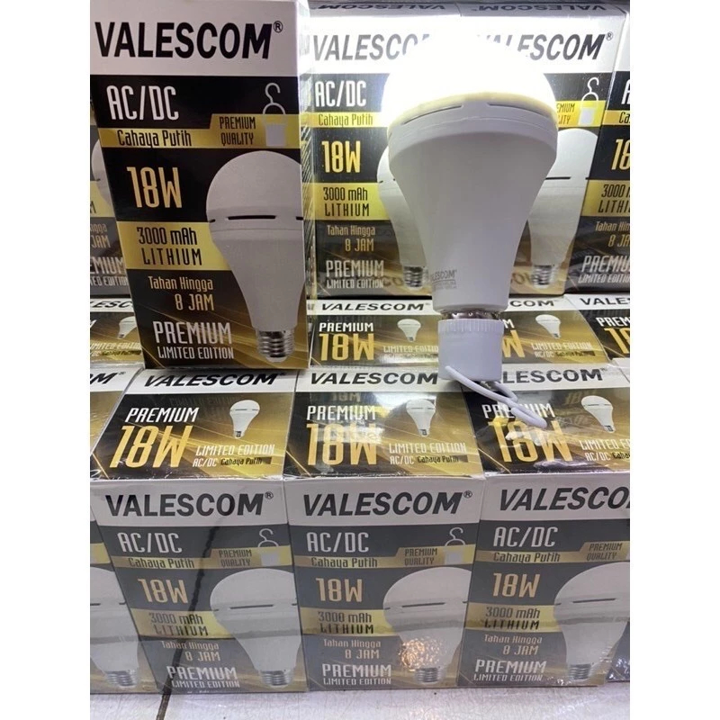 BOHLAM Lampu LED Emergency Valescom Premium 18 Watt /LAMPU VALESCOM 18W AC/DC//BOHLAM LAMPU SENTUH N
