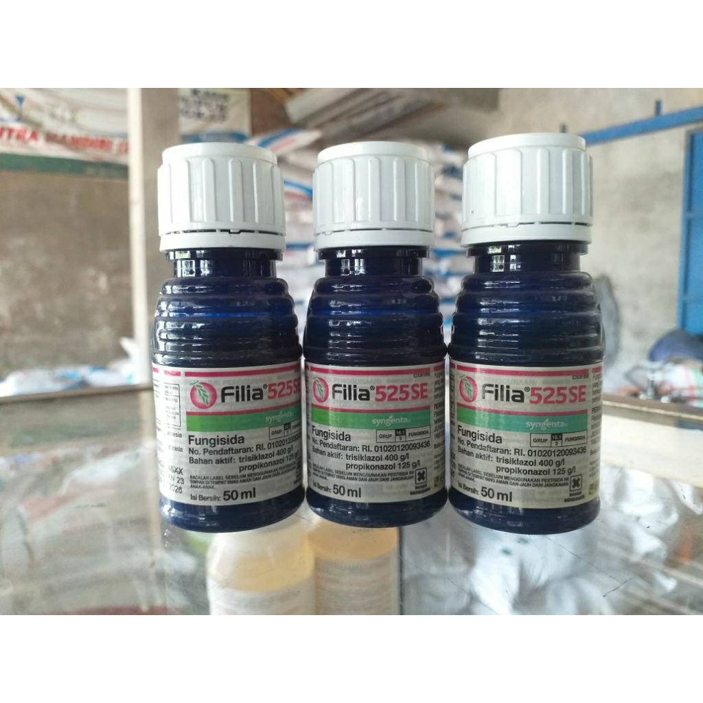 Filia 525 SE 50 ml Fungisida Sistemik – Pengendali Penyakit Hawar & Blast Padi
