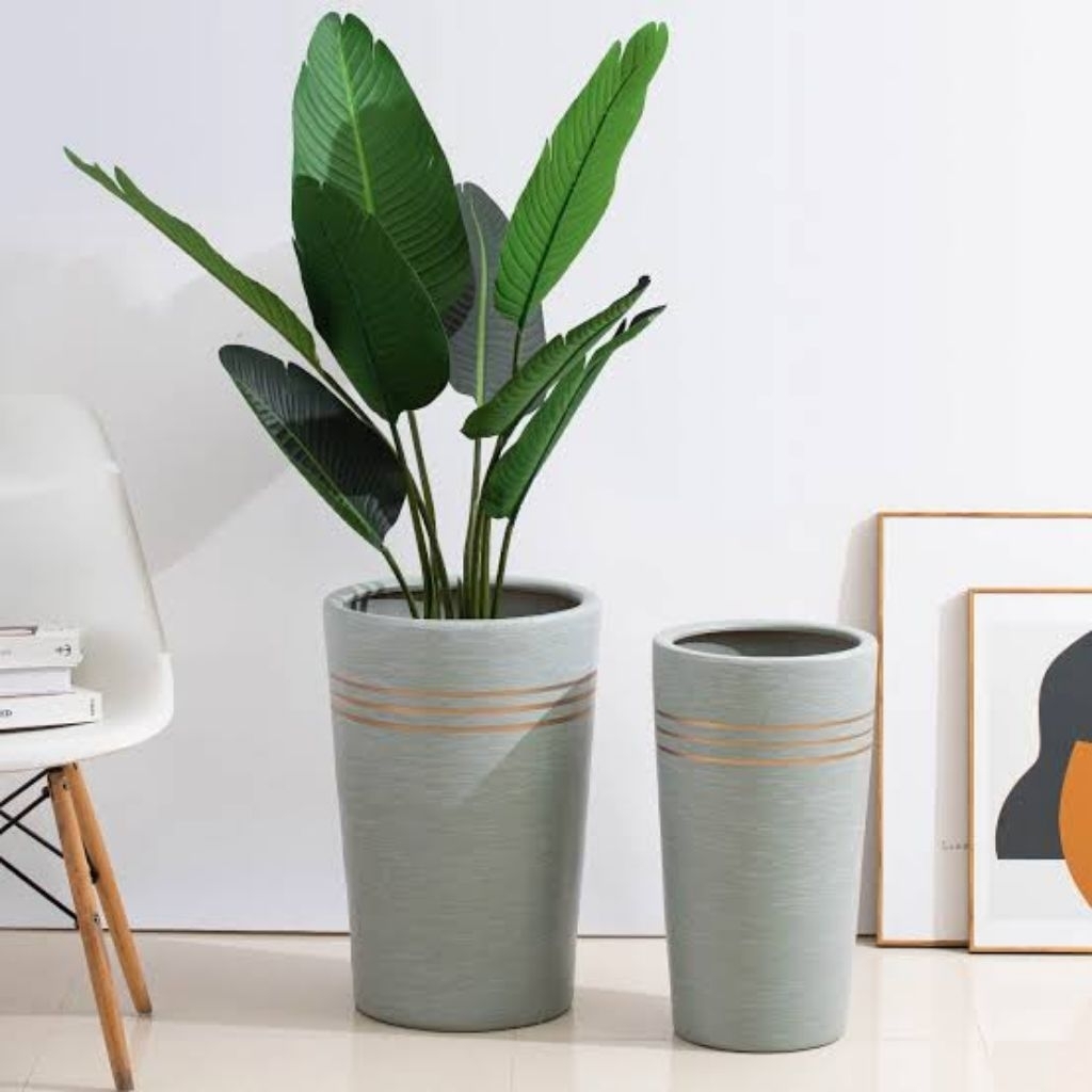 Pot Bunga Keramik Matt Berkualitas Tinggi Tinggi Pot Bunga Pot