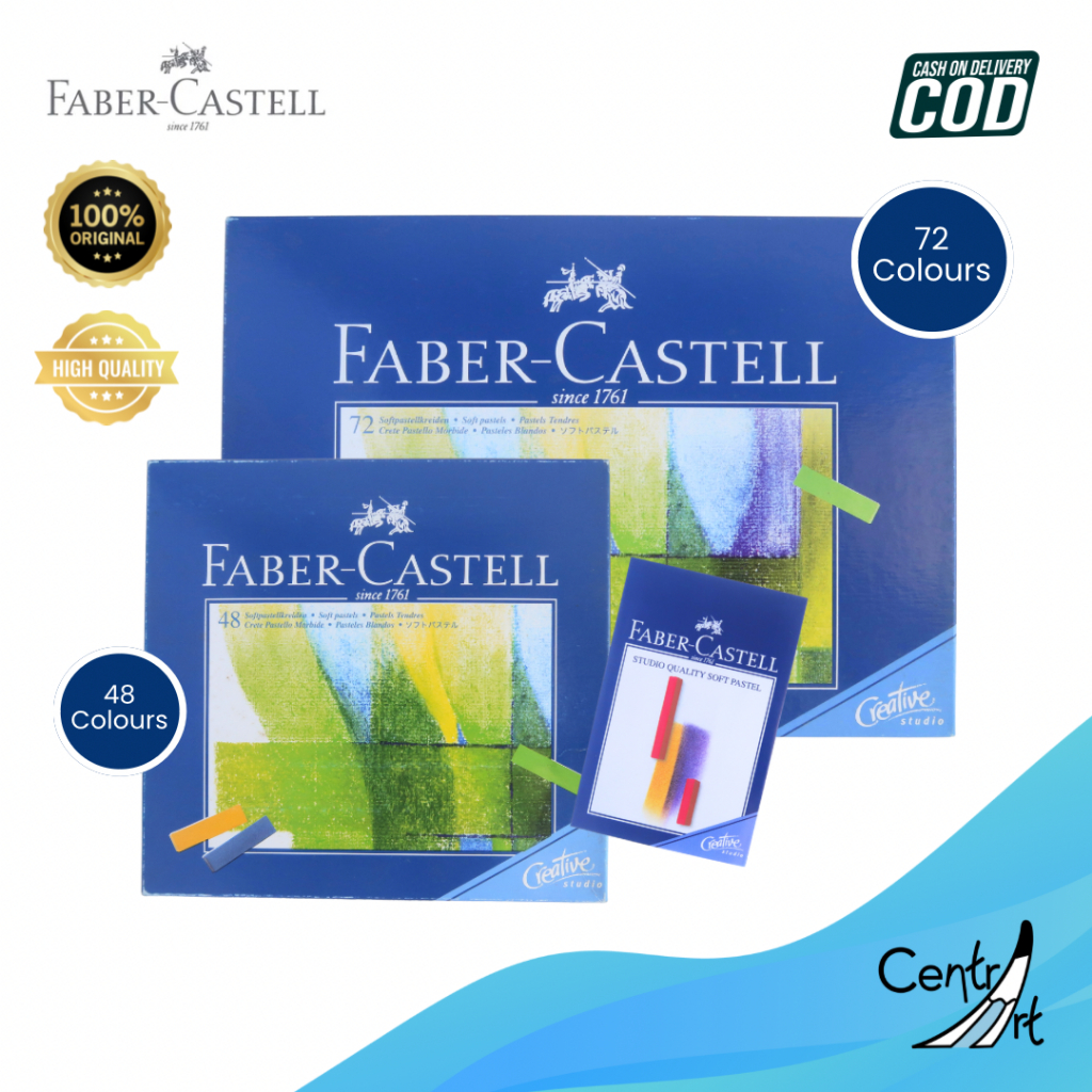 

Faber Castell Soft pastels 48 warna dan 72 warna