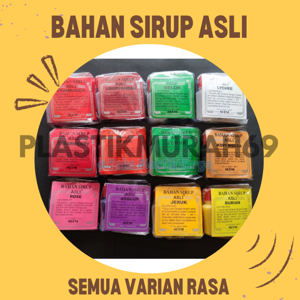 

Bahan Sirup Asli Murni Khas Solo Semua Varian Rasa 40 Ml | Bahan Sirup Asli