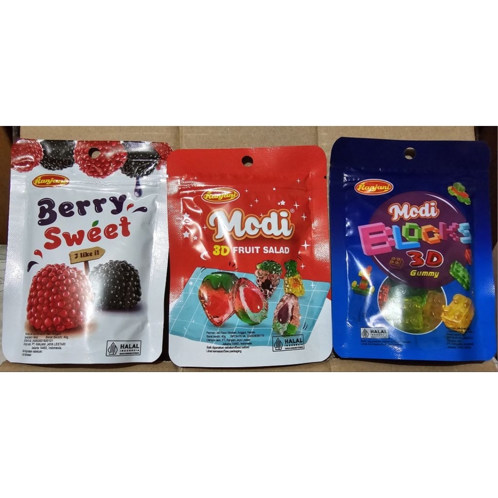 

Ranjani Gummy Candy 40g - Permen Jeli Aneka Rasa