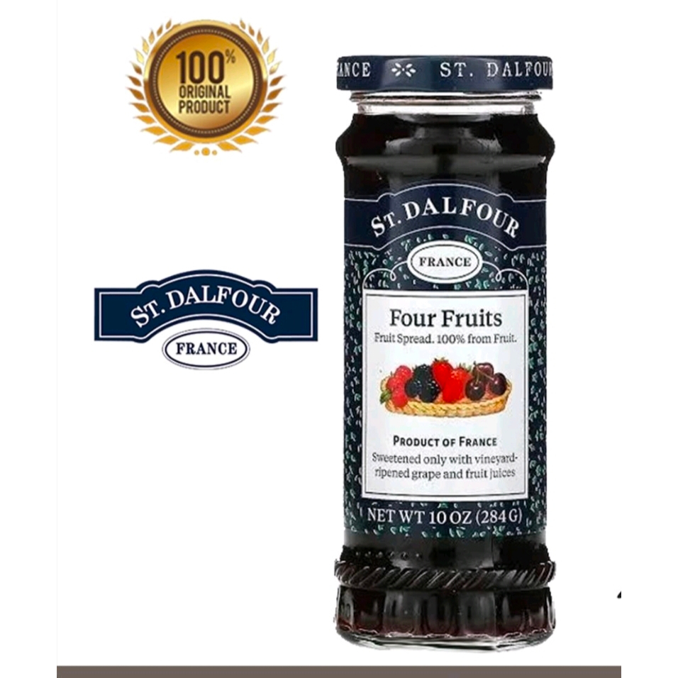 

Selai St. Dalfour rasa Four Fruits 284 Gram