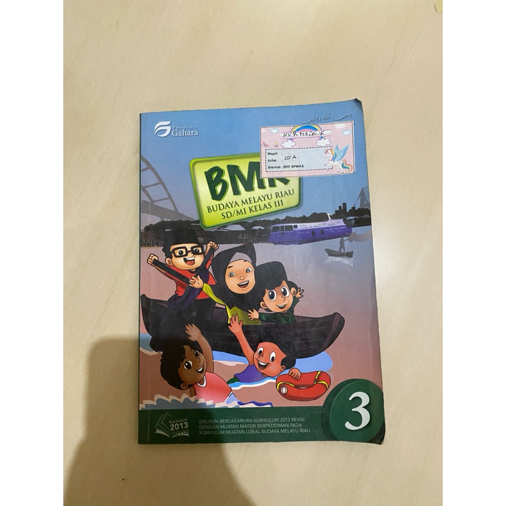 Buku Bekas BMR Pendidikan Budaya Melayu untuk SD/MI kelas 3