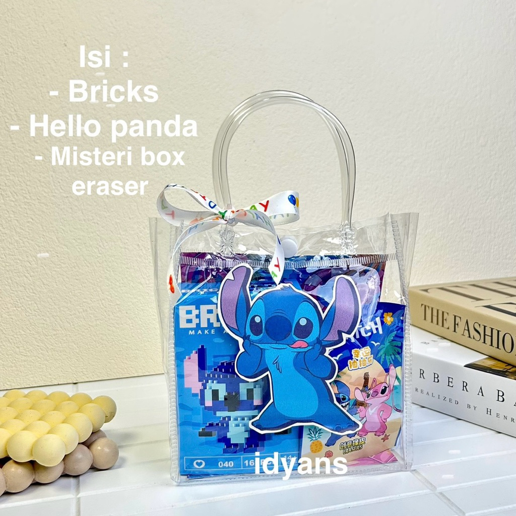 

[STITCH] BINGKISAN ULANG TAHUN / HADIAH ULANG TAHUN ANAK / HADIAH LOMBA / GRADUATION / HAMPERS / KADO LUCU / GIFTBOX SNACK