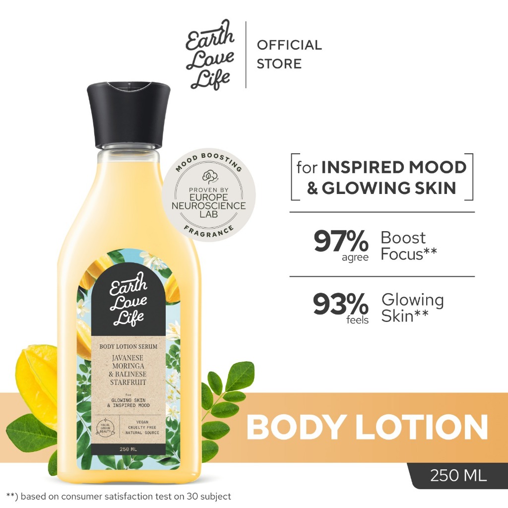 BODY LOTION EARTH LOVE LIFE / Earth Love Life Javanese Moringa & Balinese Starfruit Body Lotion Seru