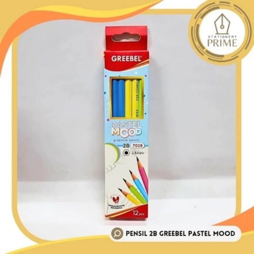 

Pensil 2B 7028 Greebel Pastel Mood ( isi 12 pcs )