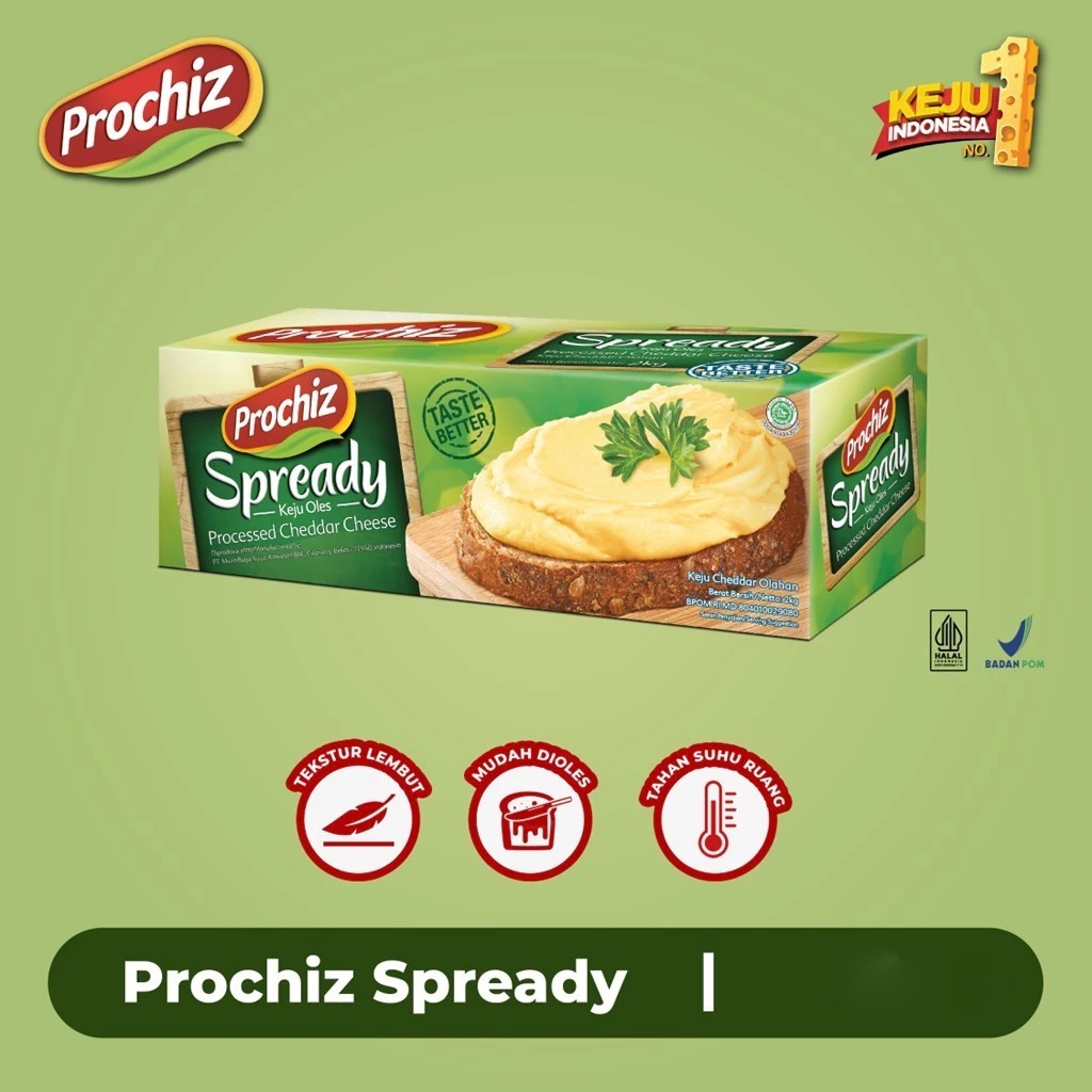 

Keju PROCHIZ Spready 200gr keju oles Repack