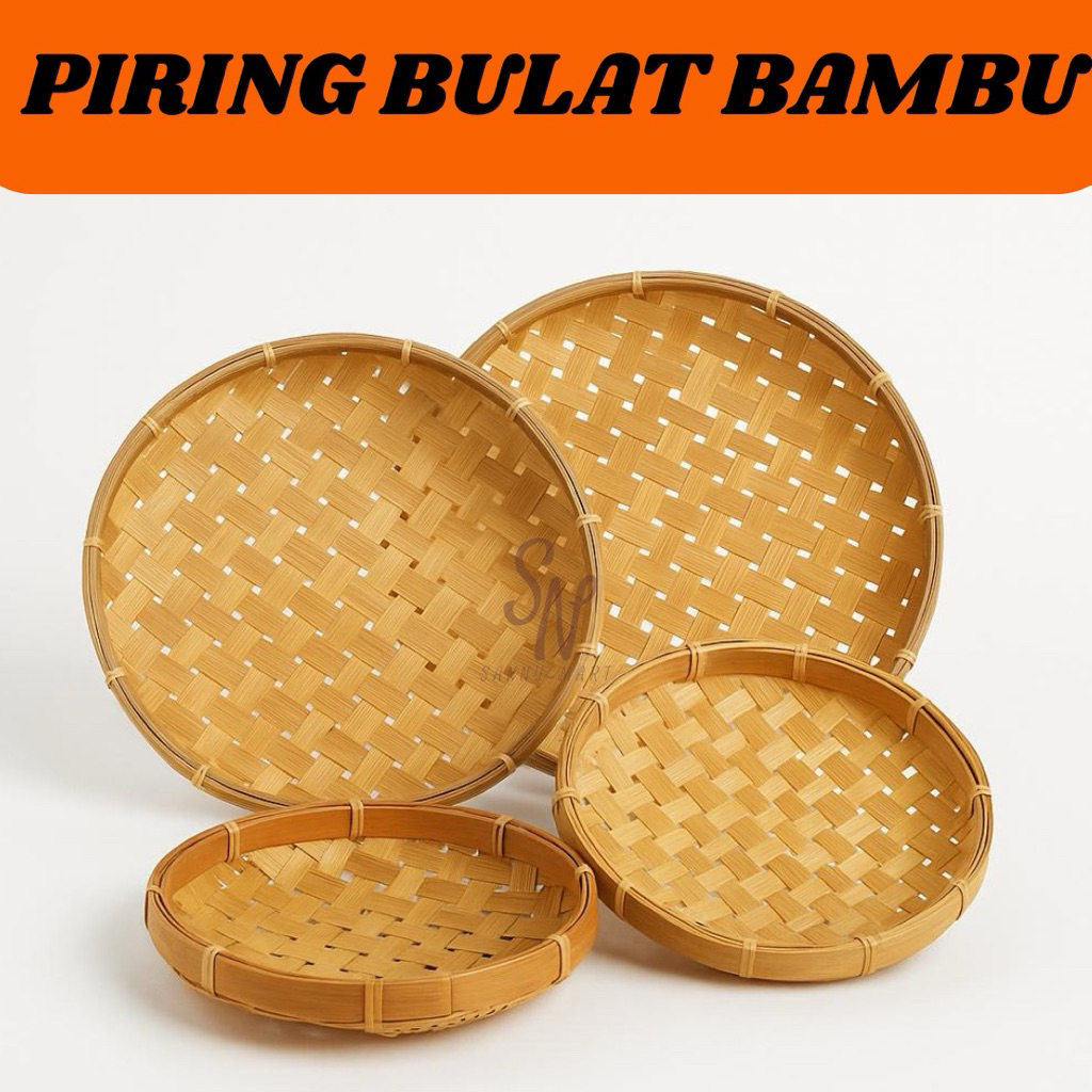 piring lalap, piring bambu pecel lele, piring bambu resto, piring bambu bulat
