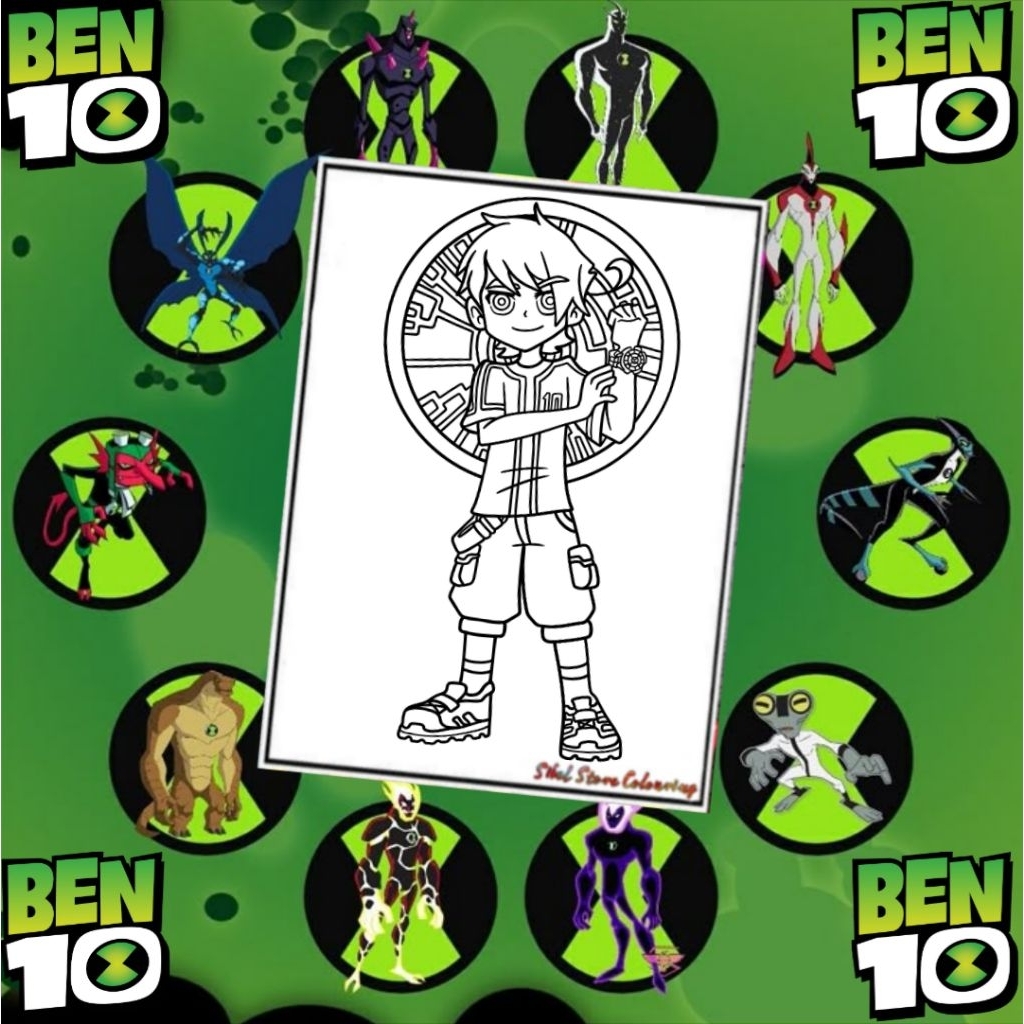 

KERTAS GAMBAR MEWARNAI TEMA BEN 10 V2 ISI 10 LEMBAR GAMBAR BERBEDA