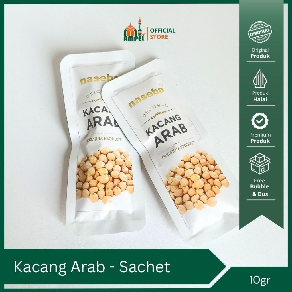 

Naseba Kacang Arab Original Premium 10gr Kemasan Sachet Praktis dan Siap Konsumsi
