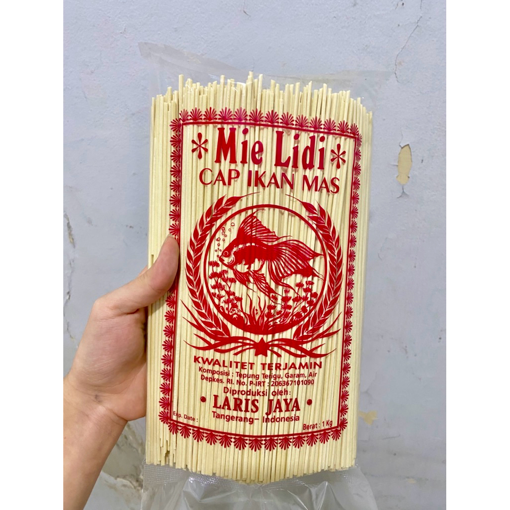 

Mi lidi/Mie lidi mie gomak cap Ikan Mas khas medan
