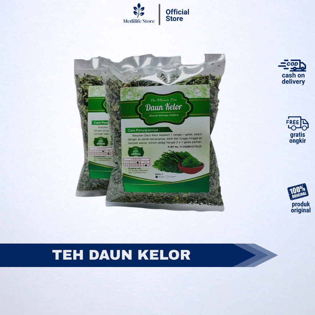 

TEH KELOR CURAH – isi 100 gram daun kelor kering | kemasan plastik bening | bantu kontrol gula darah & tekanan tinggi