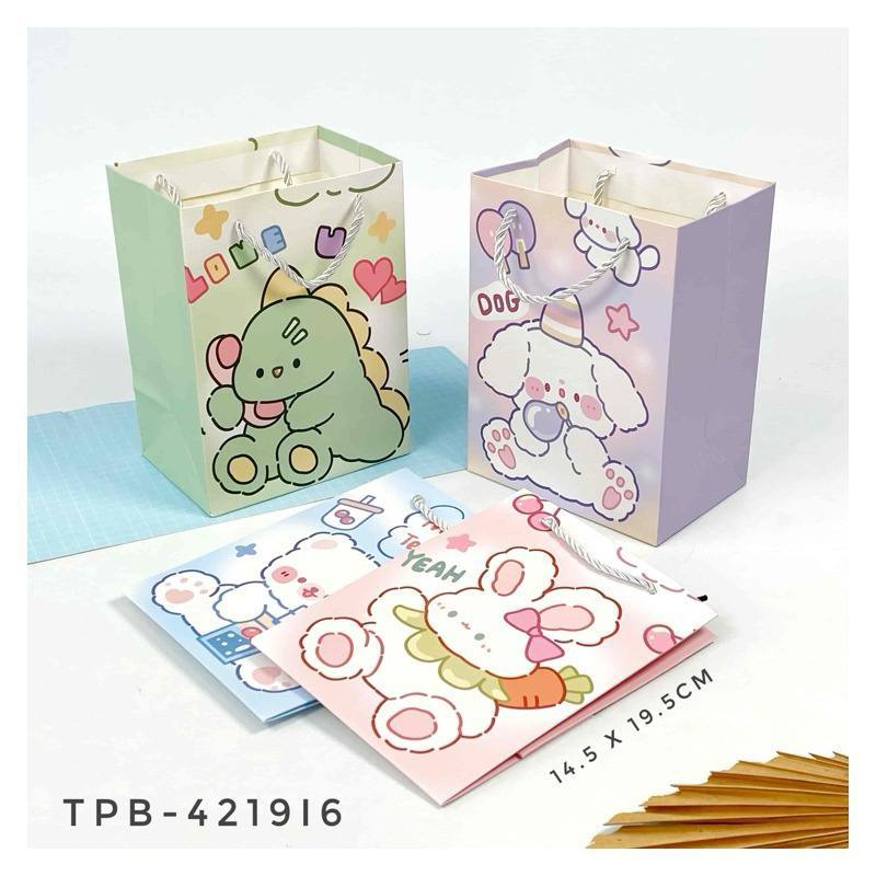 

TPB 4219i6 - ISI 12 PAPERBAG UK 19.5x14.5 TALI KUR BERDIRI MTF MIX I6