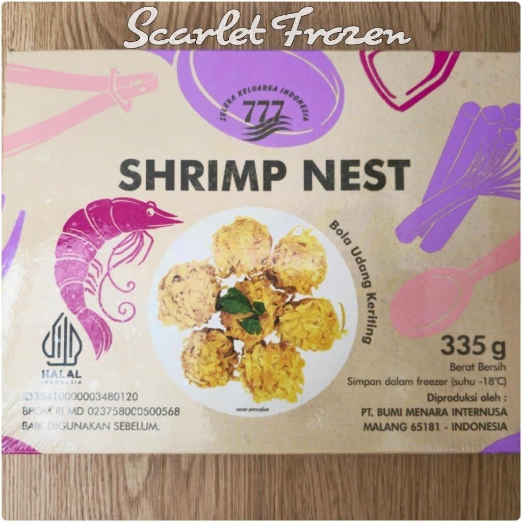

Shrimp Nest Produk 777 Udang Rambutan Bakso Kumis Naga isi 12