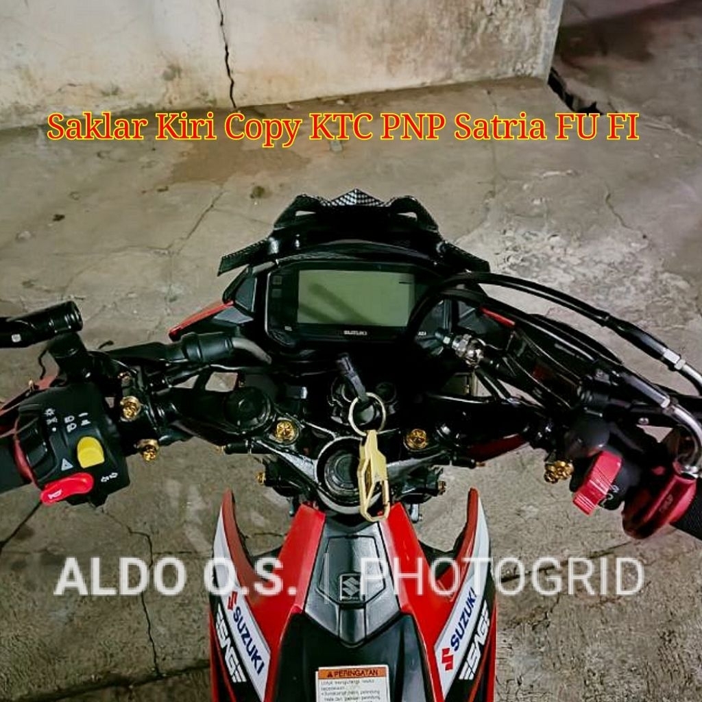 Holder Saklar Kiri KTC EV-381 KYTACO Original PNP Suzuki Satria FU FI Injeksi Tanpa Potong Kabel