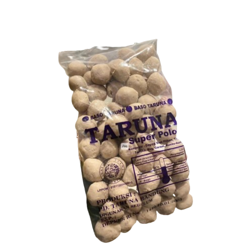 

Baso Taruna Super Polos Frozen Food Isi 25 / 50 Pcs | Bakso Sapi Asli Halal Kenyal Enak