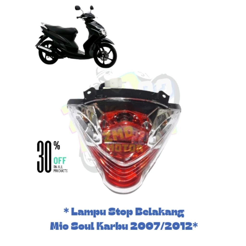 LAMPU STOP BELAKANG YAMAHA MIO SOUL KARBU // LAMPU STOP MIO SOUL KARBU