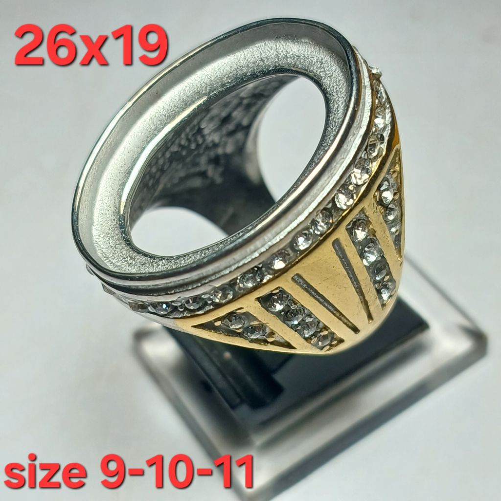 26X19 EMBAN RING TITANIUM SIZE 9-10-11