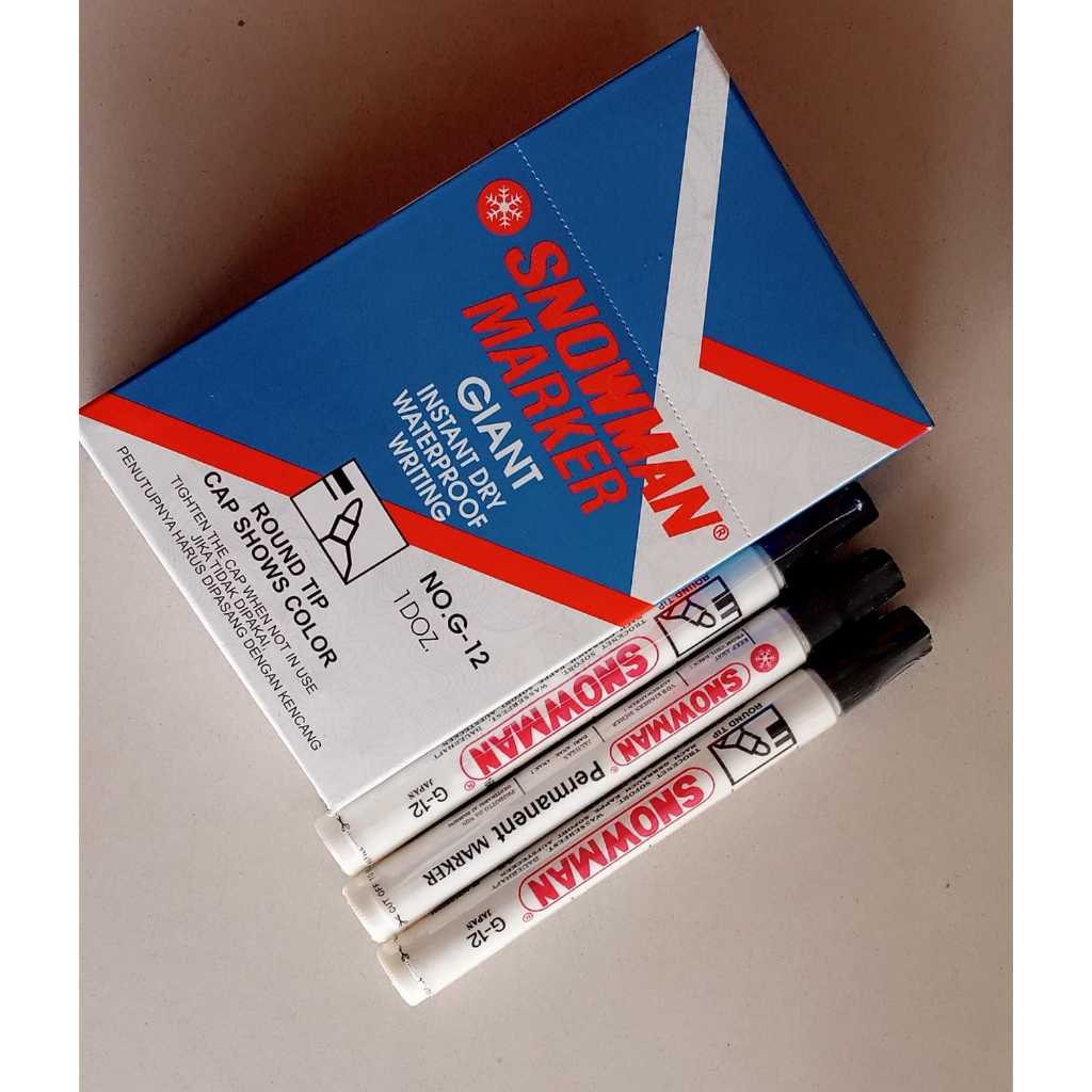 

Spidol Snowman Permanent Marker per pcs