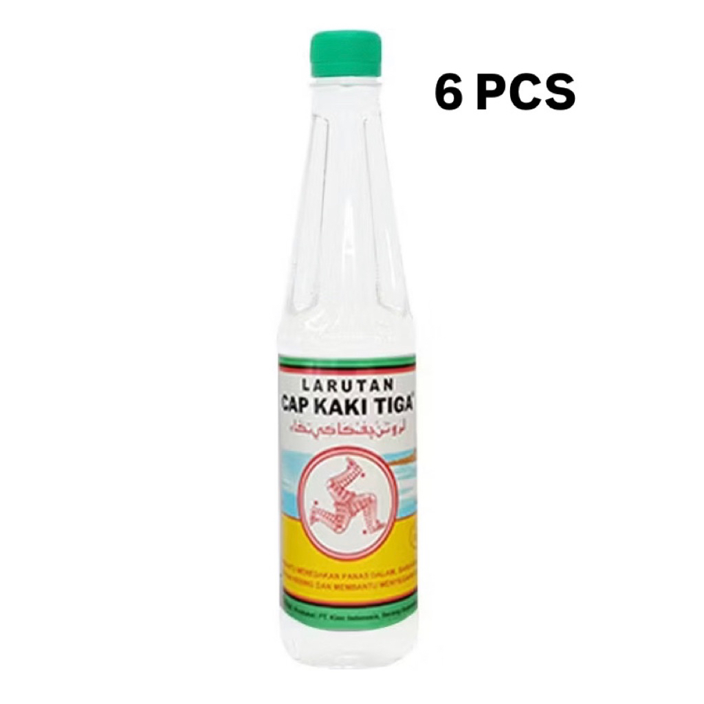 

Larutan Cap Kaki Tiga Botol 500ml [6 Pcs]