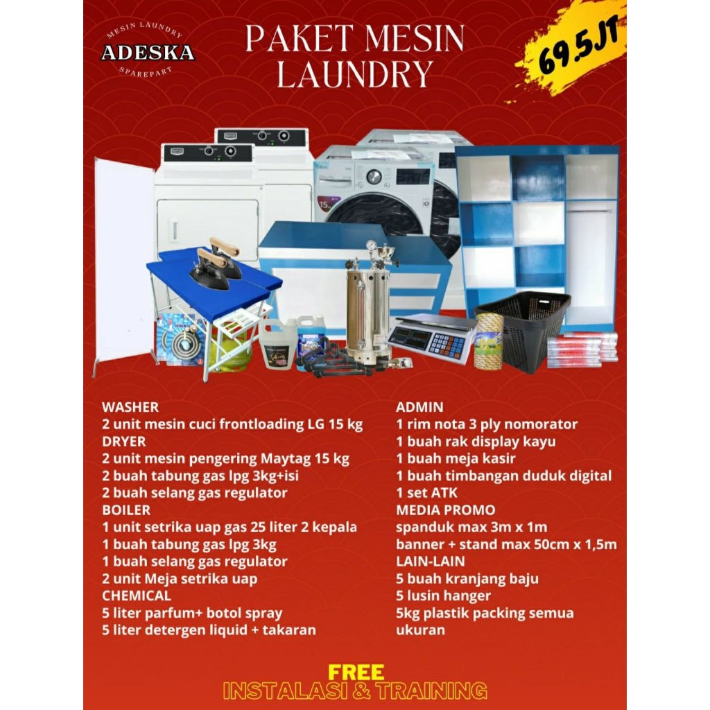 PAKET USAHA MESIN LAUNDRY / USAHA LAUNDRY / MESIN LAUNDRY / LAUNDRY