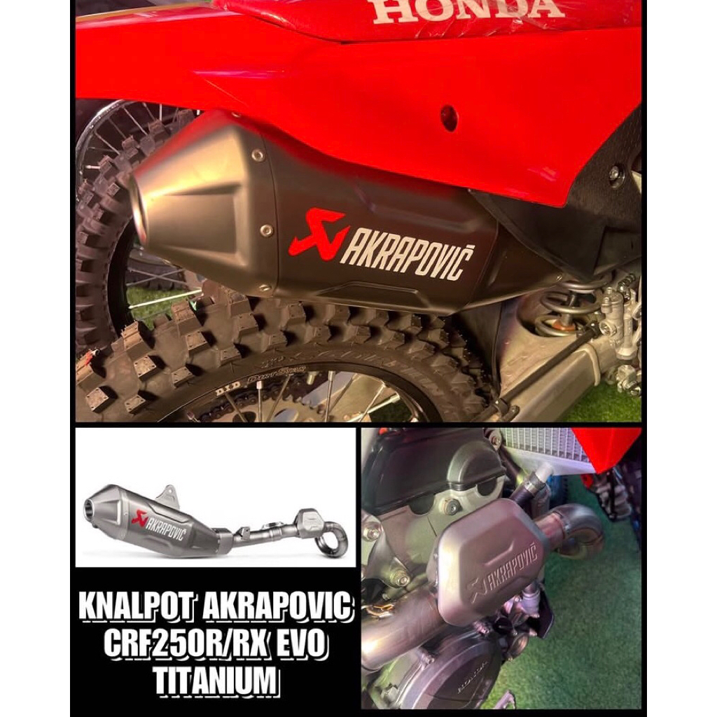 knalpot akrapovic 250R/RX evo titanium