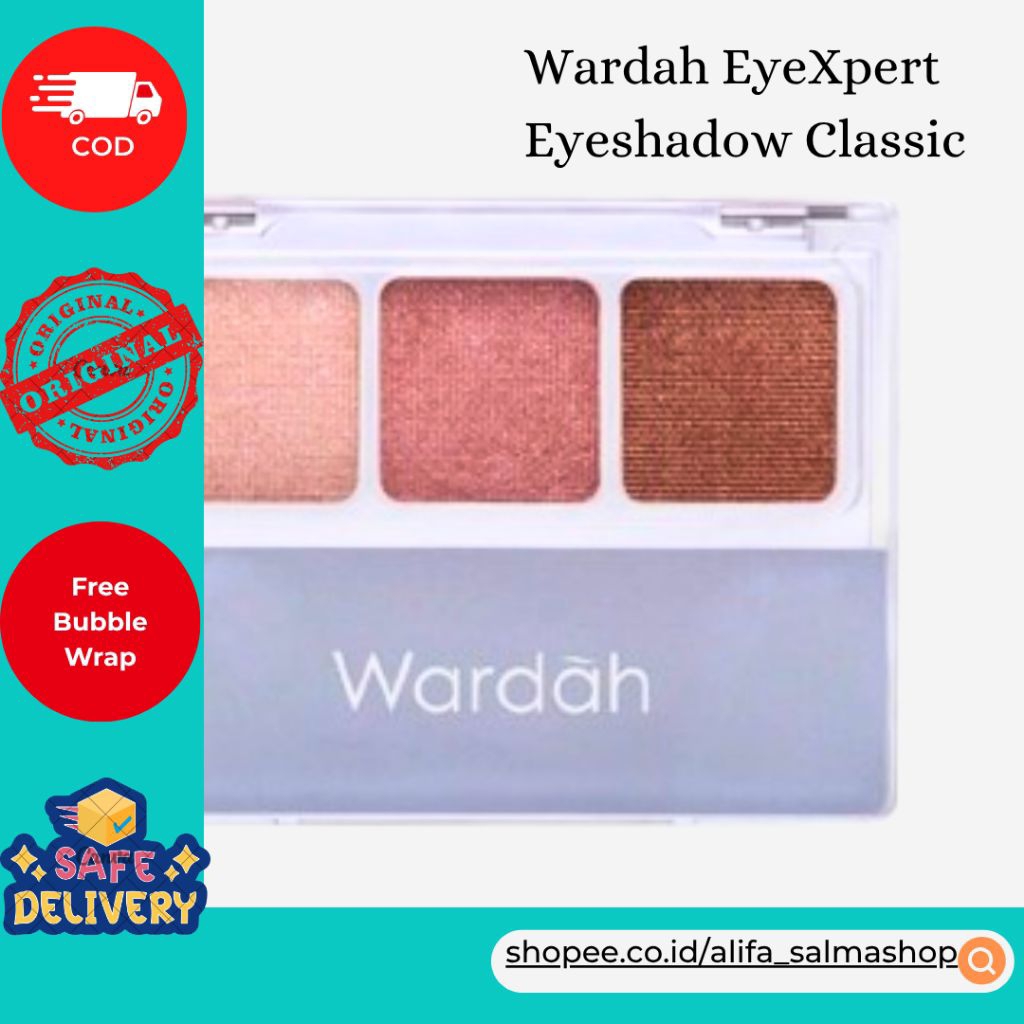 Wardah EyeXpert Eyeshadow Classic Palet 3 Warna 3,3 gr