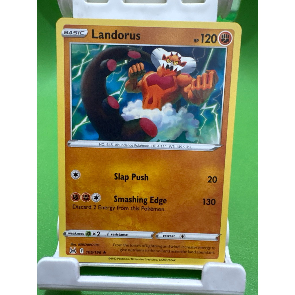kartu pokemon original common landorus 105/196