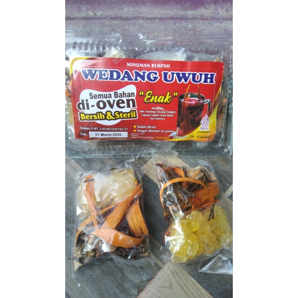 

Wedang uwuh open..isi 5pcs