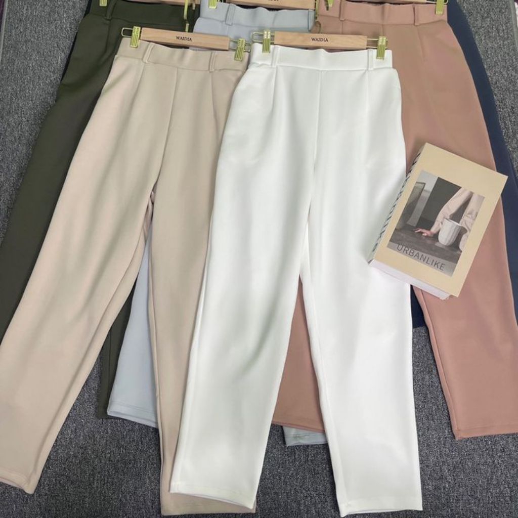 Celana Panjang Satin Wanita/Kulot Panjang Satin Wanita