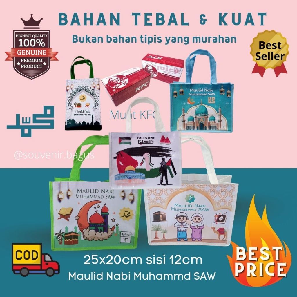 

Tas souvenir hari guru maulid nabi muhammad saw souvenir teacher day kurban Idul Adha