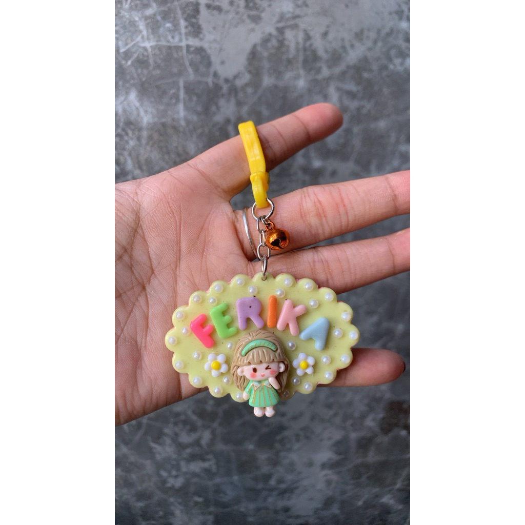 

( 1 nama) gantungan nama warna