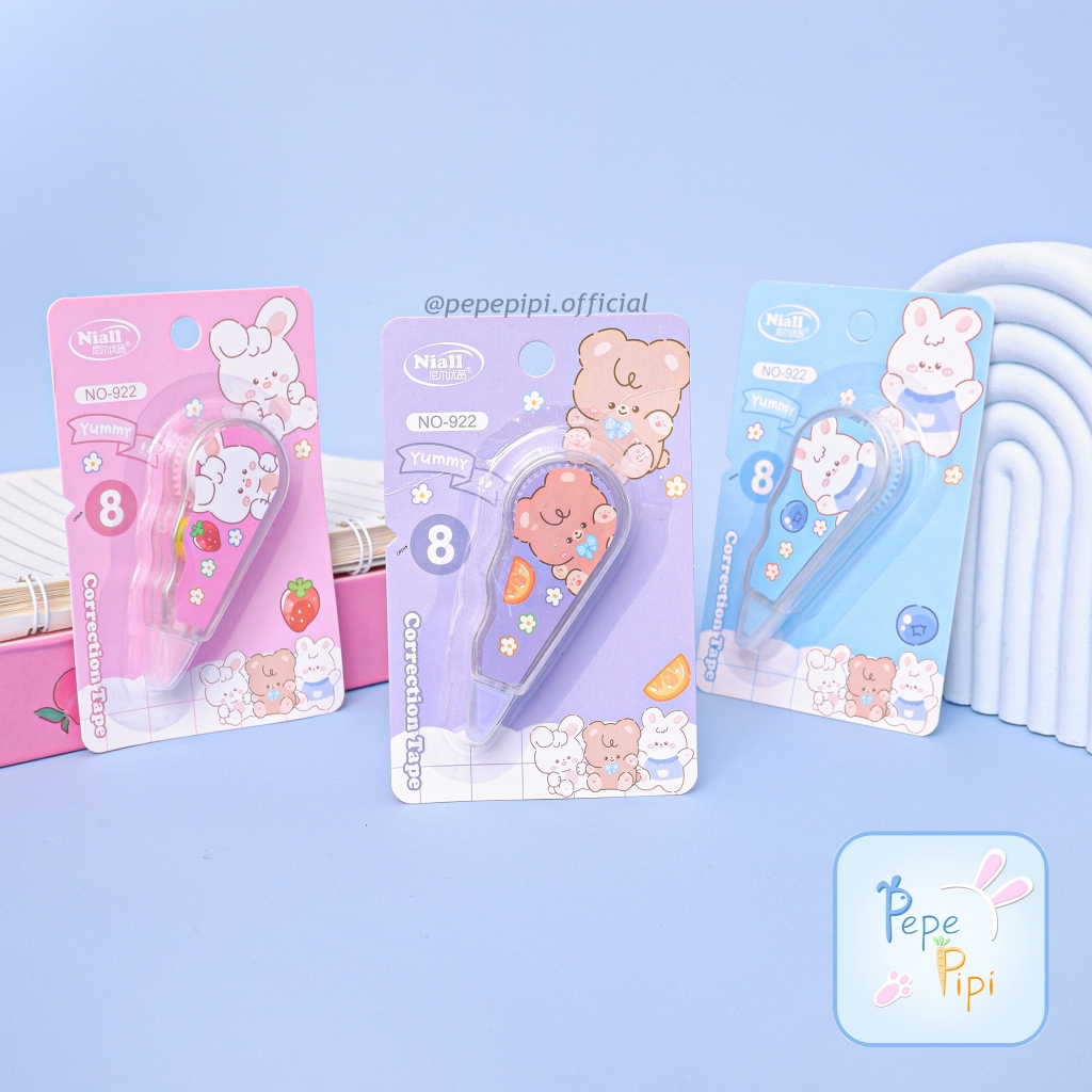 

Tip-X Kertas Niall Good Day No.-910 Correction Tape Roll Tipe x Tipex Tip x Tip-ex Pita Penghapus Pulpen