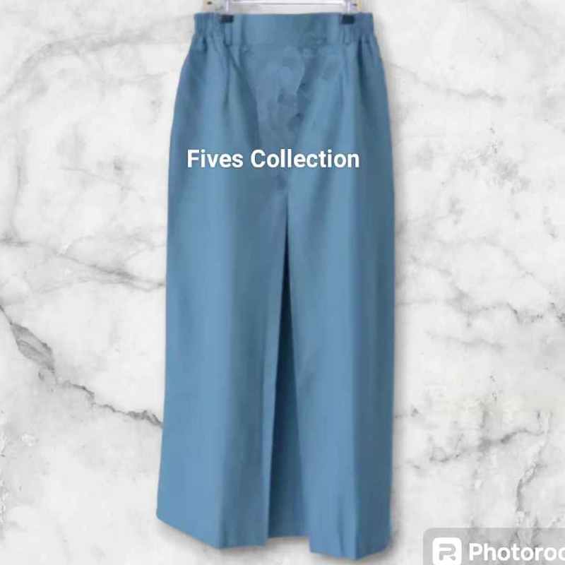 Rok sekolah Rok span belah 1 panjang SMP SMA (drill)