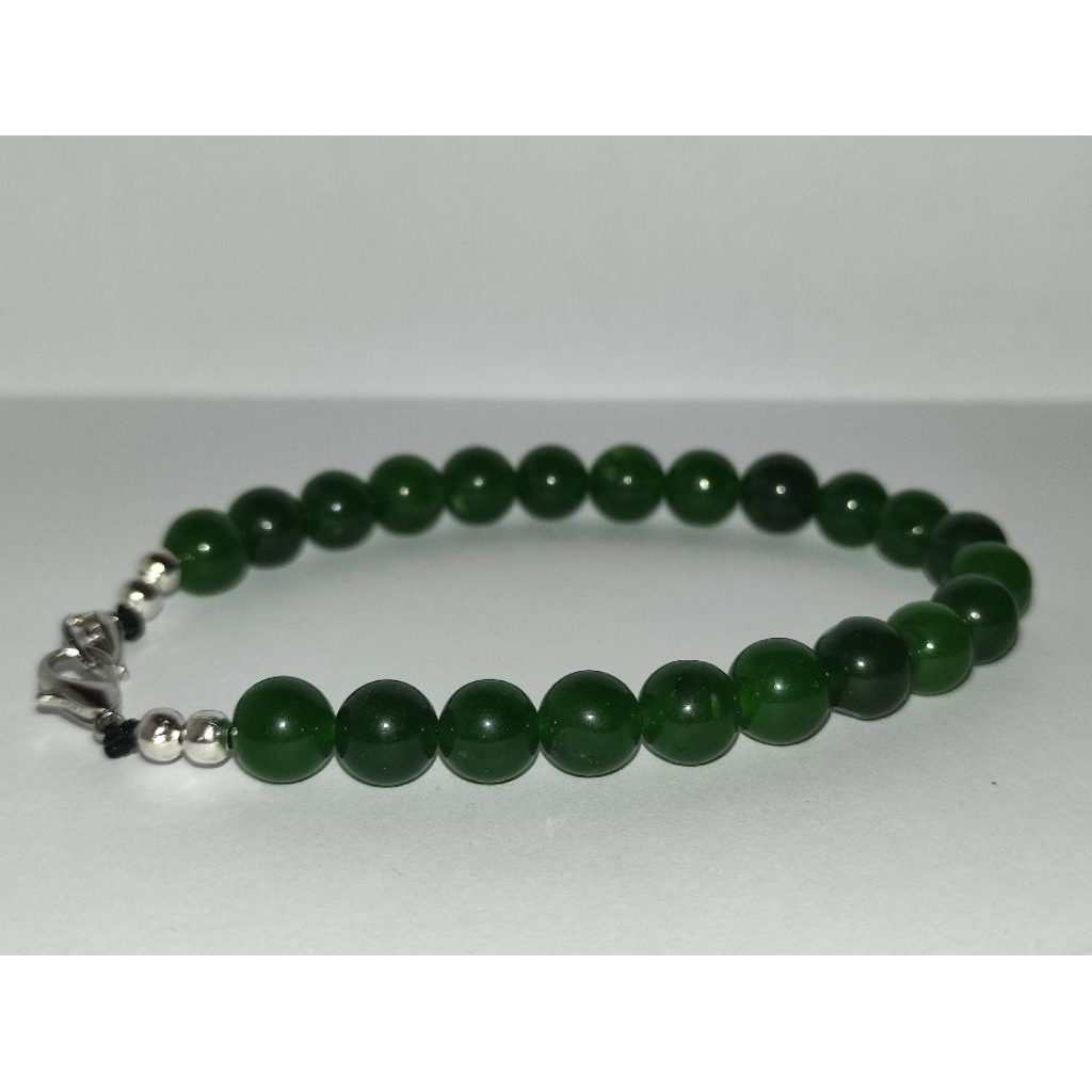 Gelang Batu Alam Giok Aceh 8 Mm