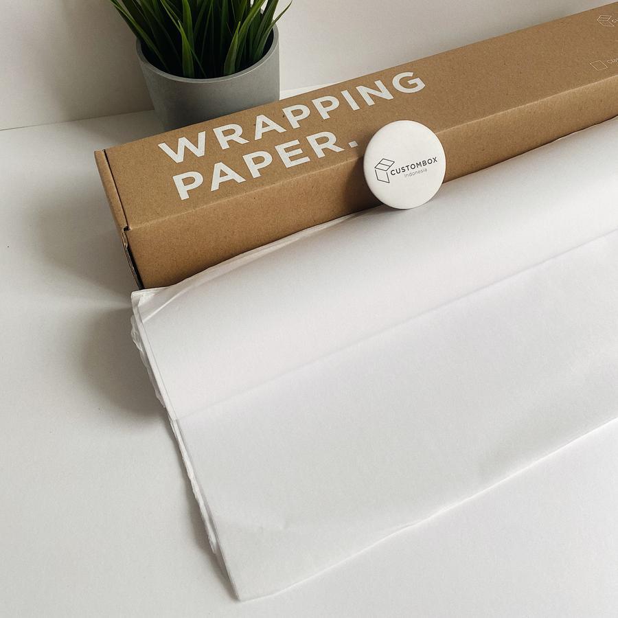 

Kertas Wrapping Paper For Box Kardus Kotak 1 Pack Isi 100 Pcs Ukuran 45 x 69 Cm Kertas Serbaguna