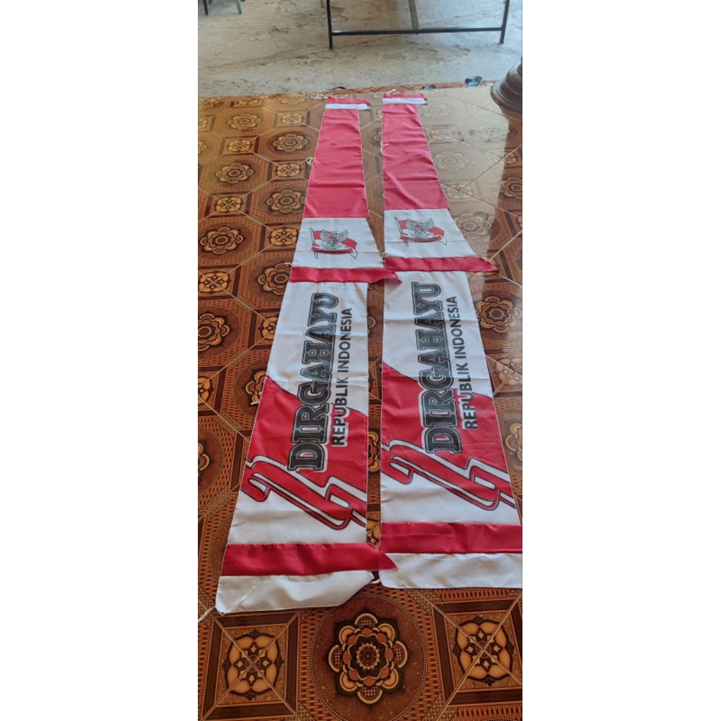 umbul-umbul layur merah putih dirgahayu 4 meter