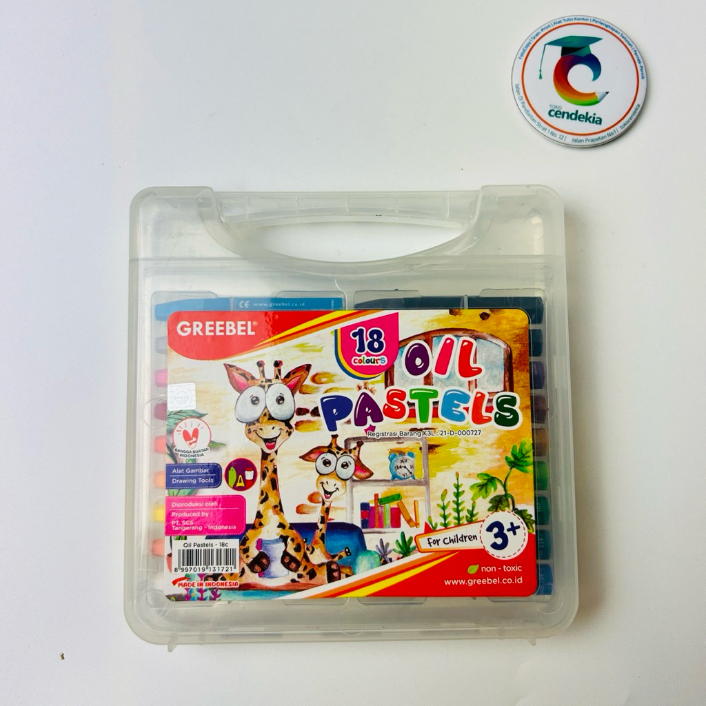 

Crayon Krayon Oil Pastels GREEBEL 18 Warna