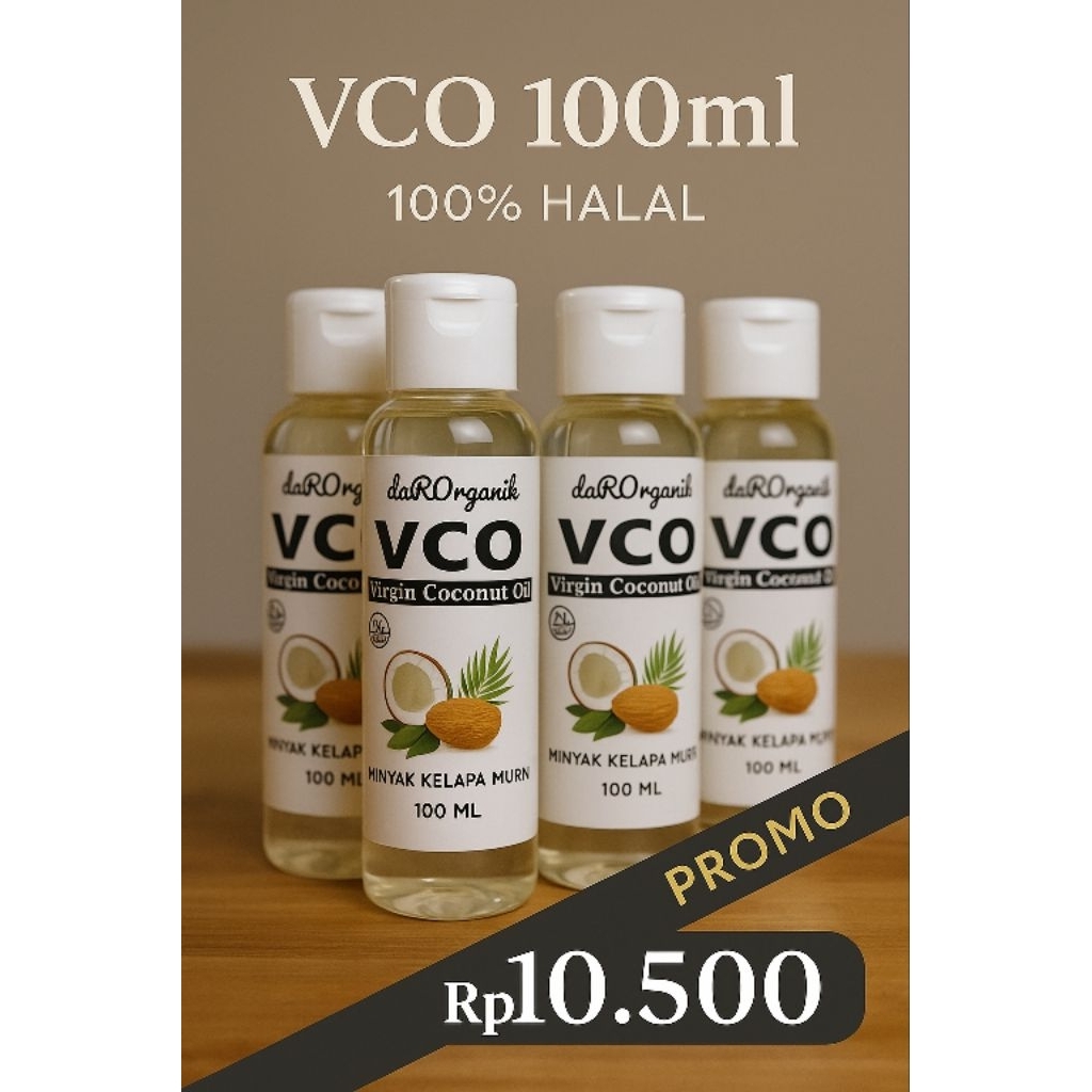 

VCO Virgin Coconut Oil 100ml – Minyak Kelapa Murni Bisa Diminum & Dioles