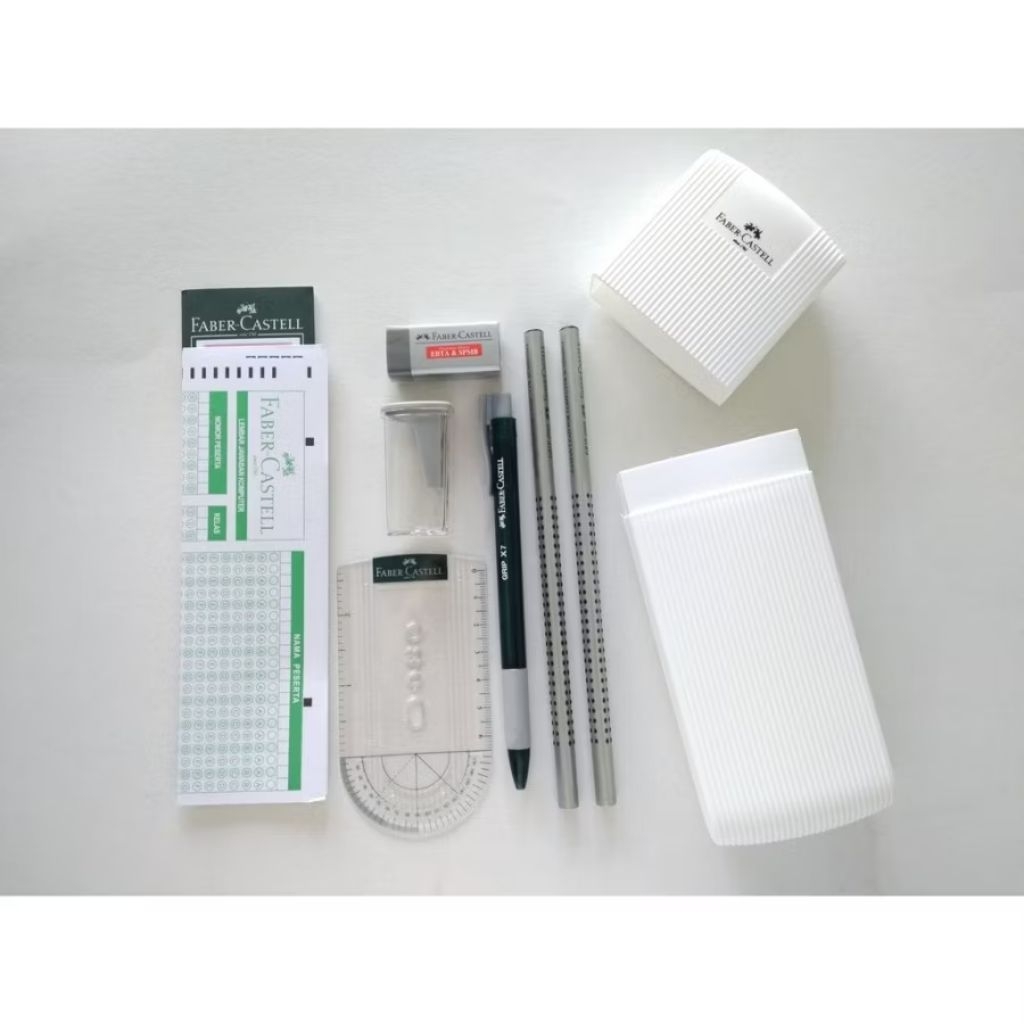 

Faber Castell Ujian Set Putih/ Paket Alat Tulis Ujian Faber Castell
